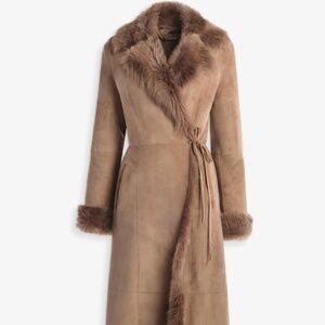 Joni full length shearling coat